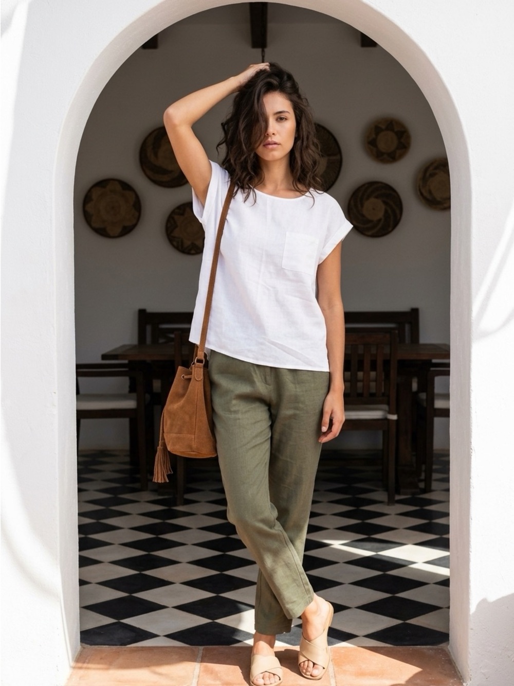 Six/Fifty Chelsea Pocket Blouse in Ivory